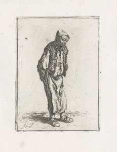 Standing Man with Hands Behind His Back by Adriaen van Ostade