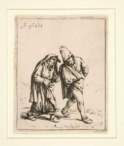 The Couple Walking by Adriaen van Ostade