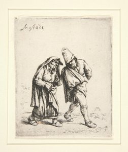 The Couple Walking by Adriaen van Ostade