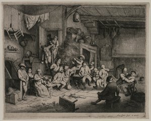 The Dance in the Inn by Adriaen van Ostade