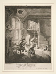 The Painter in His Studio by Adriaen van Ostade