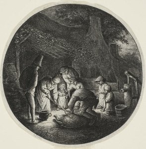 The Pigkillers by Adriaen van Ostade