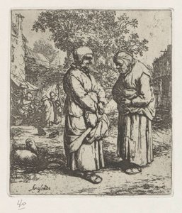 Two Old Women in Conversation