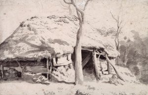 A Sheepfold in the Forest by Adriaen van de Velde