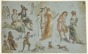 Figure Studies by Adriaen van de Velde