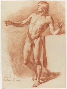 Standing Male Nude by Adriaen van de Velde