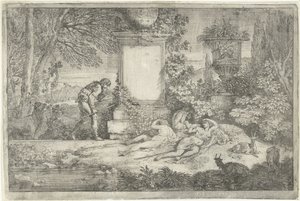 Sleeping Shepherdesses by Adriaen van der Kabel