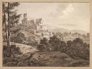 View of the Castle Gnandstein, c. 1795 by Adrian Zingg