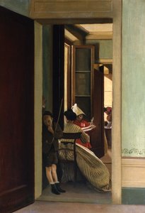The interrupted game by Adriano Cecioni