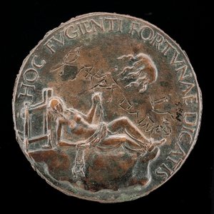Female Figure Holding a Bridle [reverse] by Adriano Fiorentino
