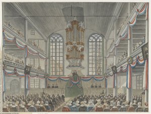 Celebration of the Bicentennial of the Remonstrant Seminary, 1834 by Adrianus Gerardus van Schoone