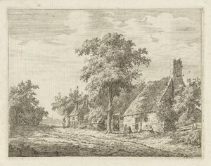Two Houses Along a Road