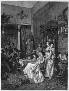 Amateur concert in an artist