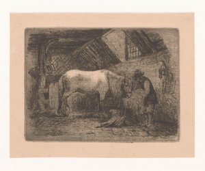 Horse in a Stable