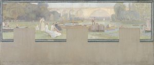 Sketch for the Town Hall of Nogent-sur-Marne: Rest - Navigation, Spring 1889