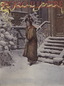 First Snow. Cover of Le Figaro Illustre, January 1894