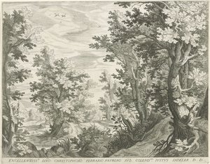 Forest Landscape by Egidius  Sadeler (II)