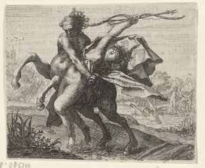Fable of the Abduction of a Woman by a Centaur by Egidius  Sadeler (II)