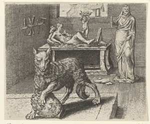 Fable of the Wolf and the Statue