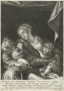 Love / Charity by Egidius  Sadeler (II)