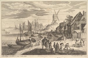 Coast Scene with a Windmill