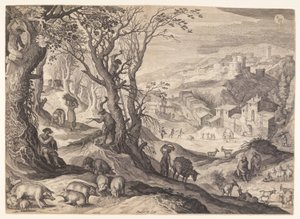 November/December, from The Twelve Months by Aegidius Sadeler II