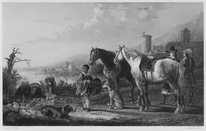 The Negro-Page, from the picture in the Royal Collection by Aelbert (after) Cuyp