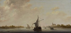 A View of the Maas at Dordrecht by Aelbert Cuyp