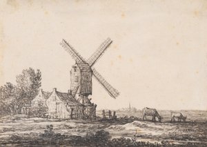 A Landscape with a Mill by Aelbert Cuyp