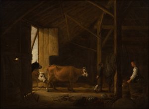 Interior of a Cowshed by Aelbert Cuyp