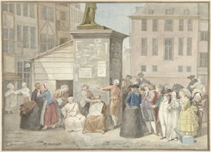 Square with Monks and Nuns During the Revolution in Belgium, October 20, 1787