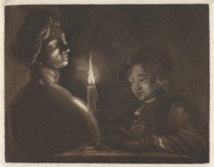 Boy Drawing by Aert Schouman