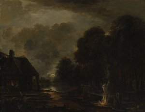 The Farrier by Aert van der Neer