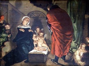 Nativity by Aertgen Claesz van Leyden