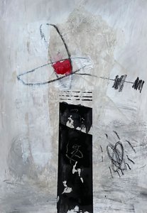 Bold Abstract Red by Afranio Raposo