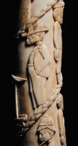 Carved Tusk, Congo (detail)