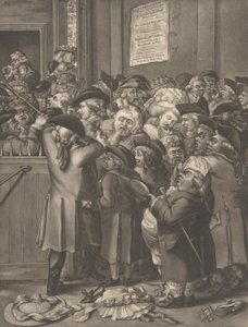 The Pit Door, November 9, 1784 by After Robert Dighton the Elder.