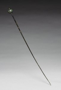 Garment Pin, c.1400 BC (cast and wrought bronze) by Age Bronze
