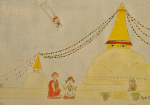 The Voyage, Kathmandu, 2015 by Agnes Girardon