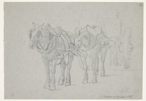 Carriage Drawn by Two Horses by Agnes Lunn