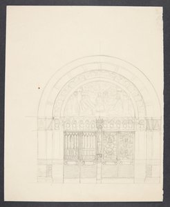 Draft for the Decoration of the Entrance to Copenhagen City Hall by Agnes Slott Møller