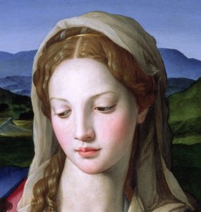 Holy Family with St. Anne and the infant St. John the Baptist (detail) by Agnolo Bronzino