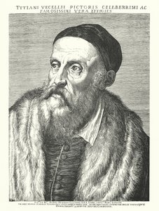 Titian, Italian Renaissance Artist by Agostino (after) Carracci