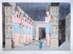 The Interior of the Temple at Abu Simbel in Nubia by Agostino Aglio