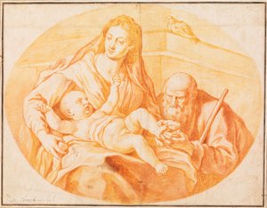 The Holy Family by Agostino Carracci
