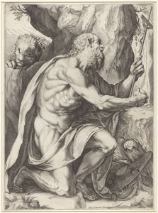 Saint Jerome by Agostino Carracci