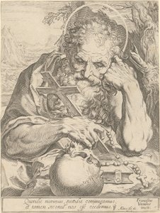 Saint Jerome by Agostino Carracci