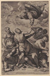 Mystical Marriage of Saint Catherine by Agostino Carracci