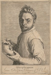 Portrait of Giovanni Gabrielli, called “Il Sivello” by Agostino Carracci