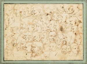 Sheet of Caricature Heads